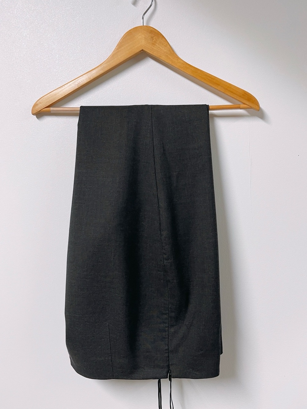 Vintage Ralph Lauren Collection Purple Label Dark Grey Virgin Wool Dress Pants